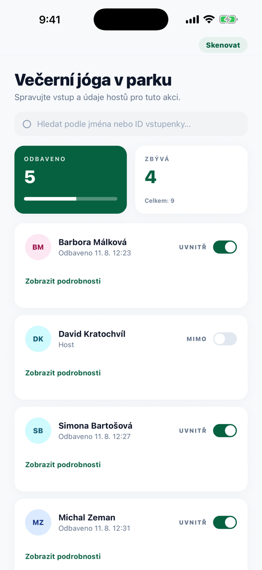 McCheck — Seznam hostů